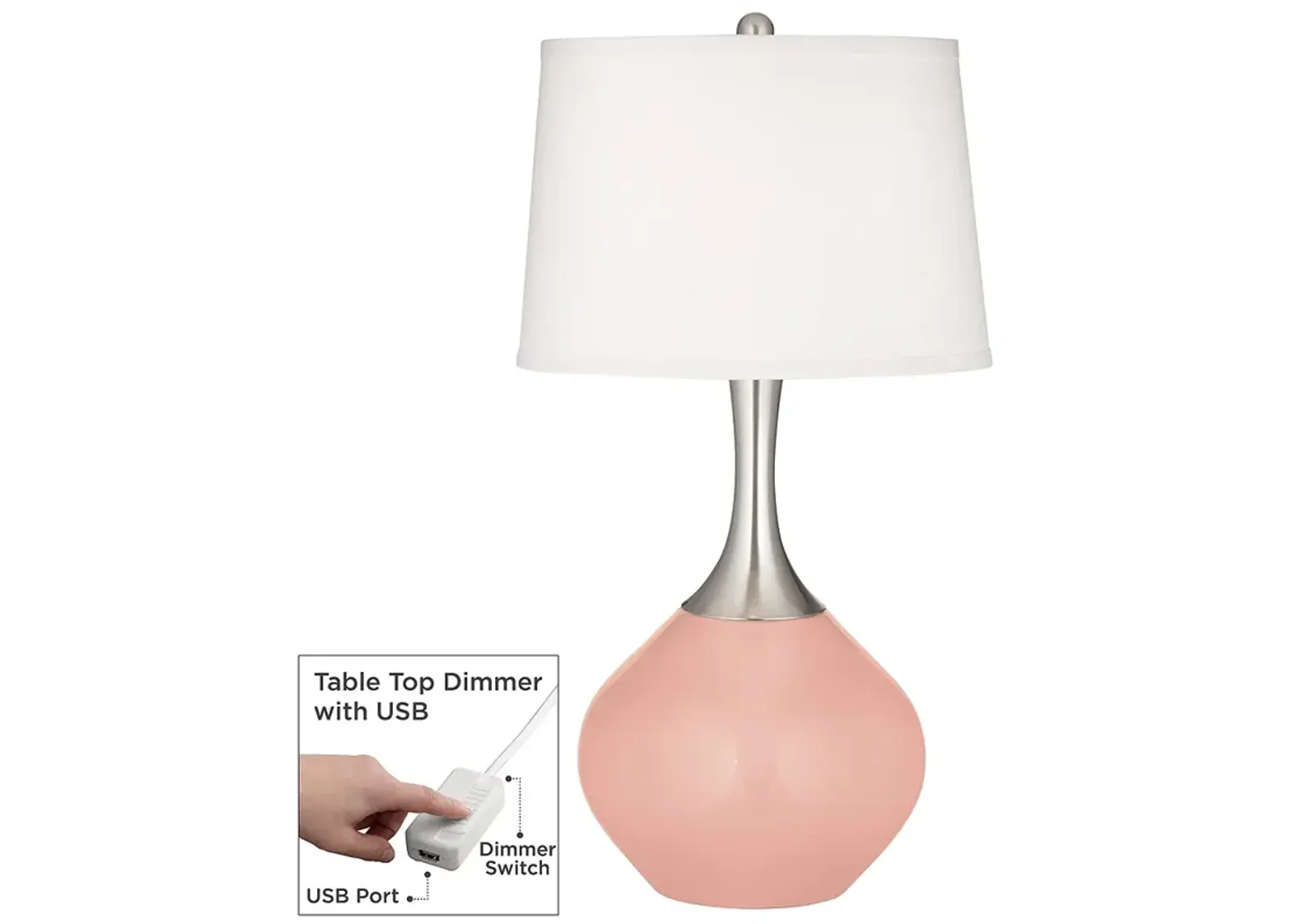 Rustique Spencer Table Lamp with Dimmer