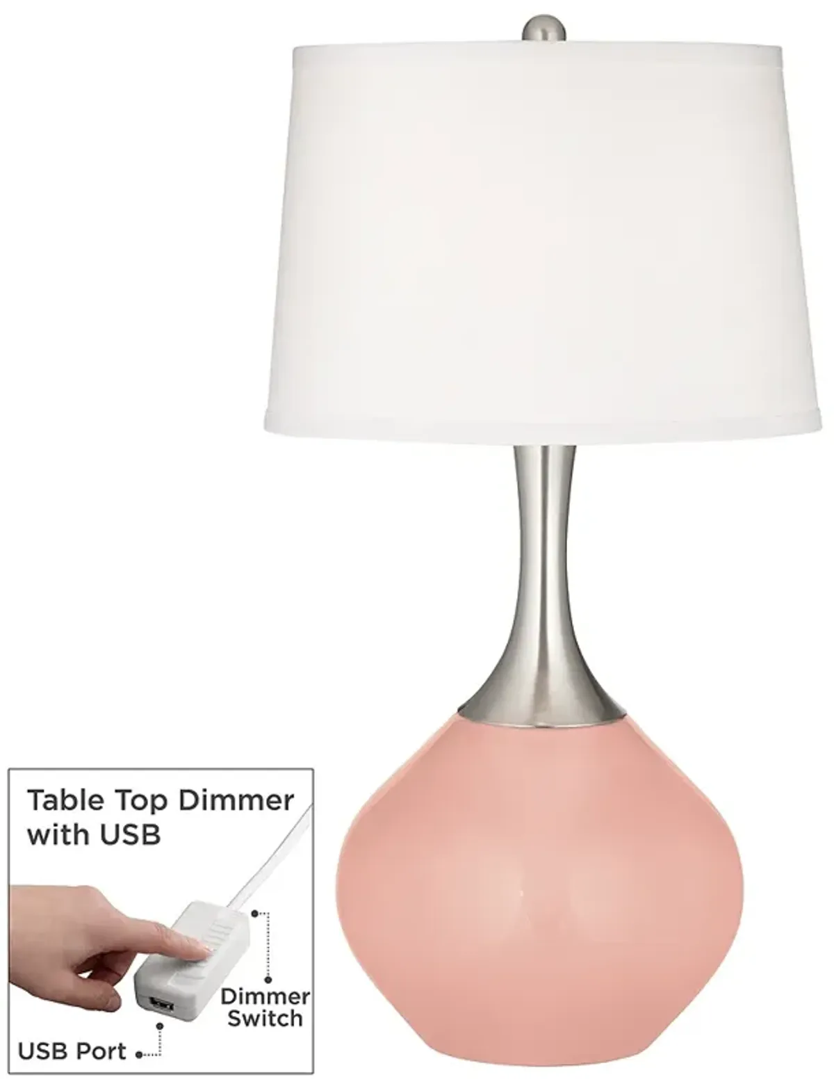 Rustique Spencer Table Lamp with Dimmer