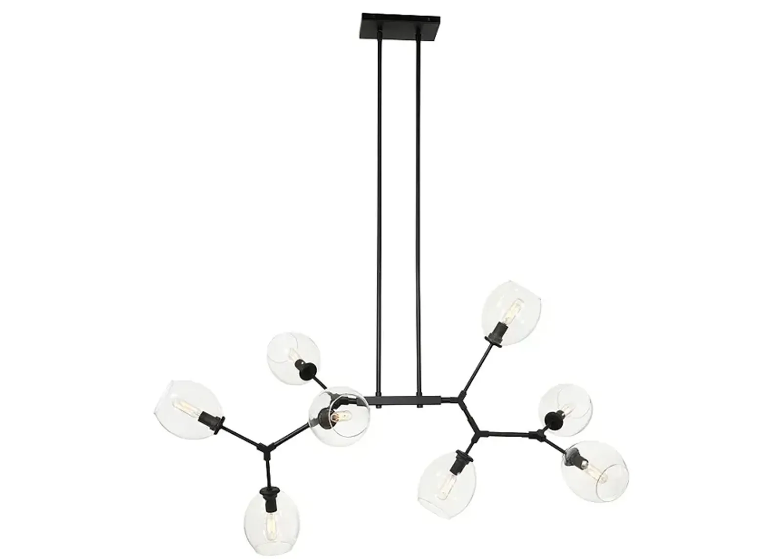 George Kovacs Nexpo 8-Light Coal Finish Chandelier