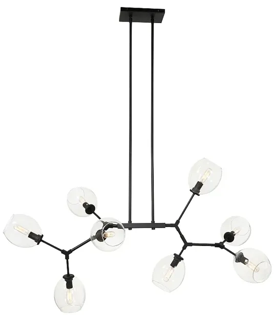 George Kovacs Nexpo 8-Light Coal Finish Chandelier