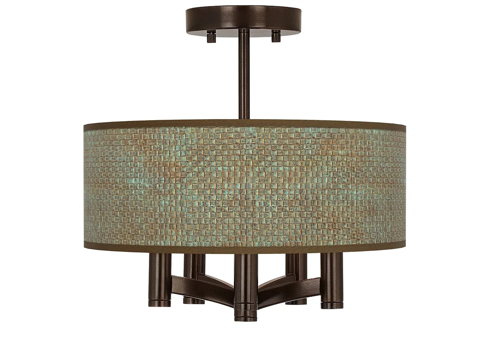 Interweave Patina Ava 5-Light Bronze Ceiling Light