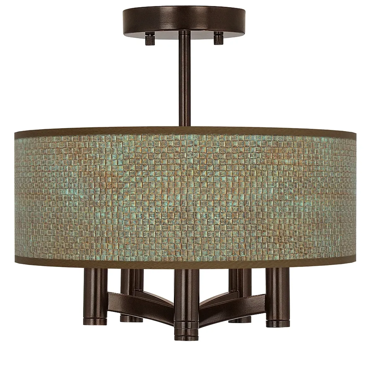 Interweave Patina Ava 5-Light Bronze Ceiling Light