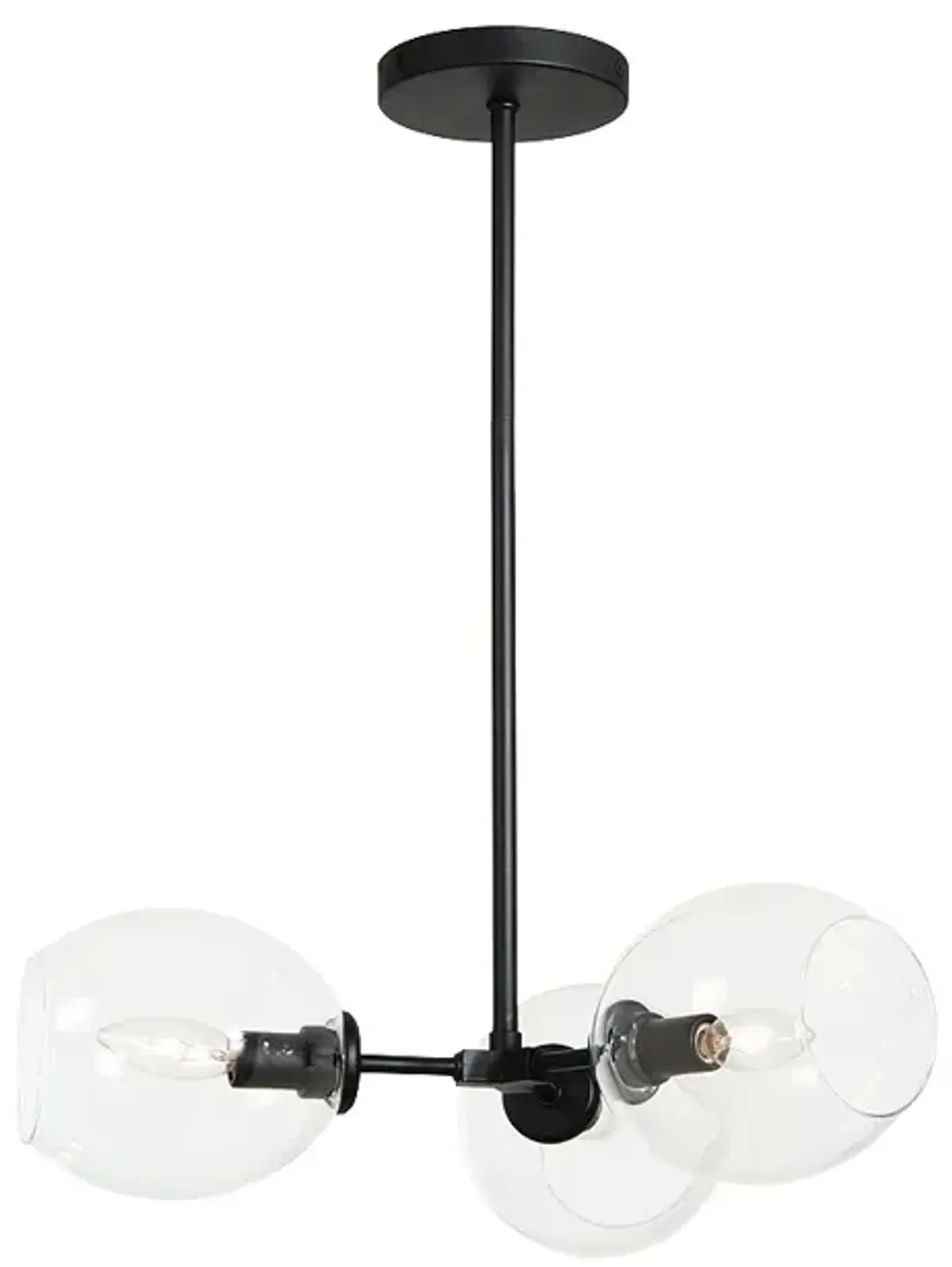 George Kovacs Nexpo 3-Light Coal Finish Semi Flush