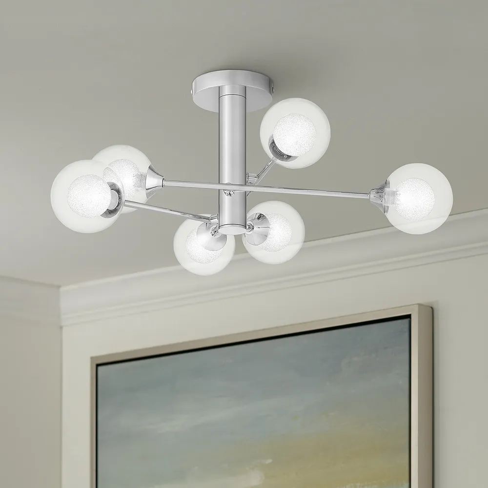 Quoizel Spellbound 25 1/2" 6-Light Sputnik Ceiling Light