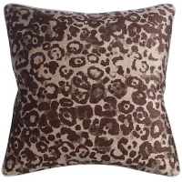 Neutral Color Leopard 22" Square Throw Pillow