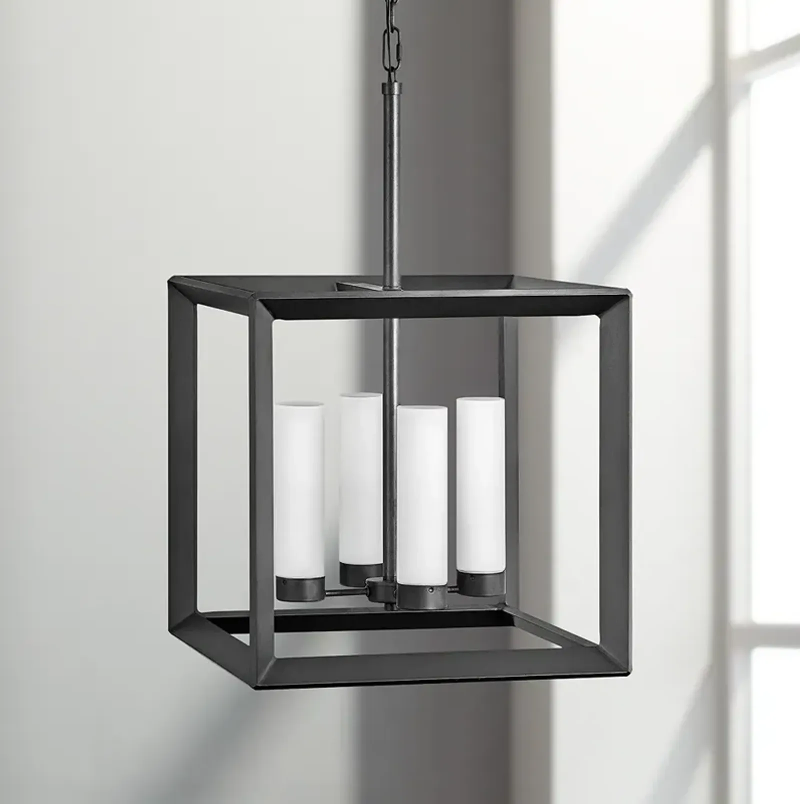 Rhodes 18 1/4" Wide Graphite 4-Light Outdoor Foyer Pendant