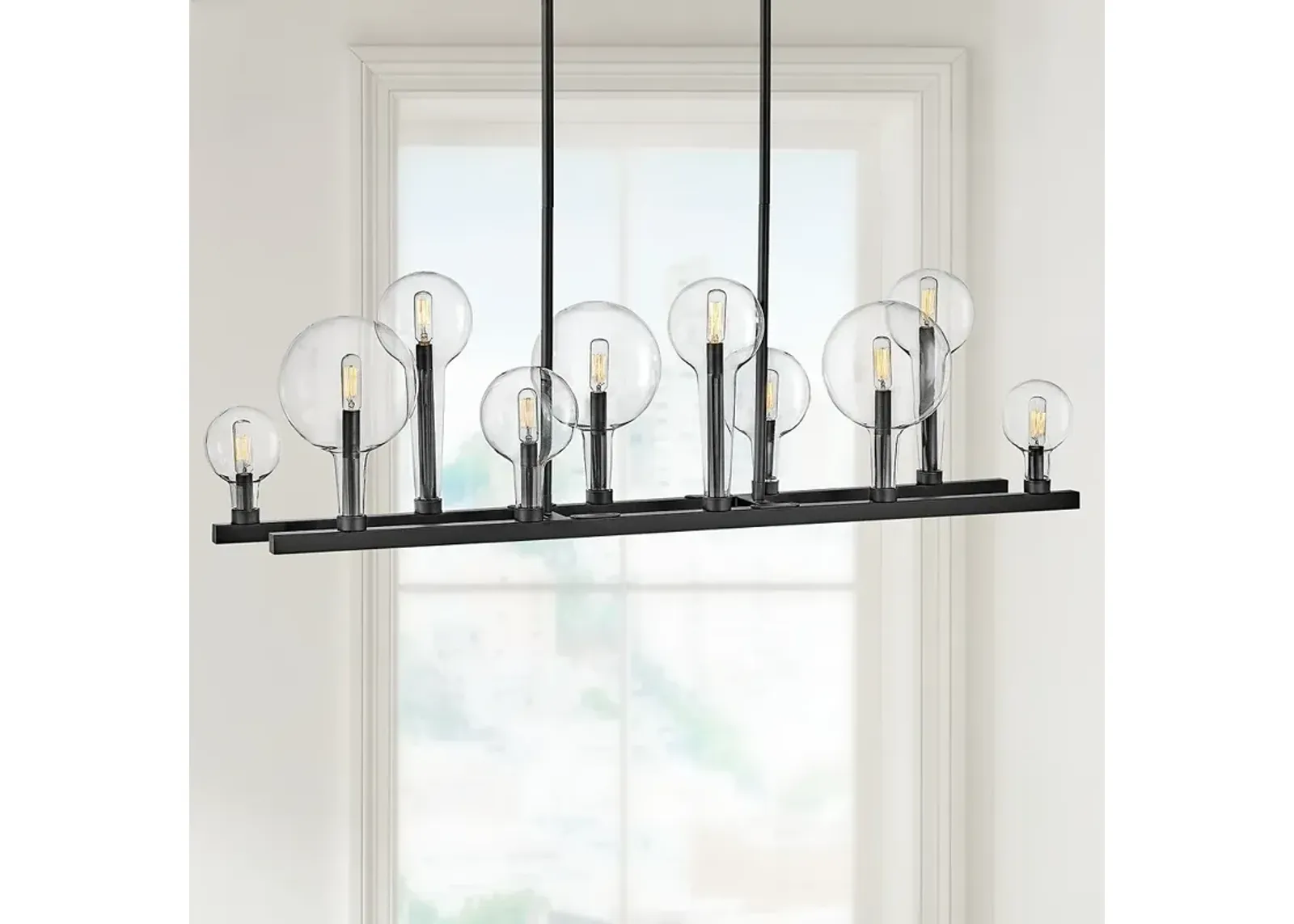 Hinkley Alchemy 48 1/4" Black 10-Light Modern Island Pendant Light