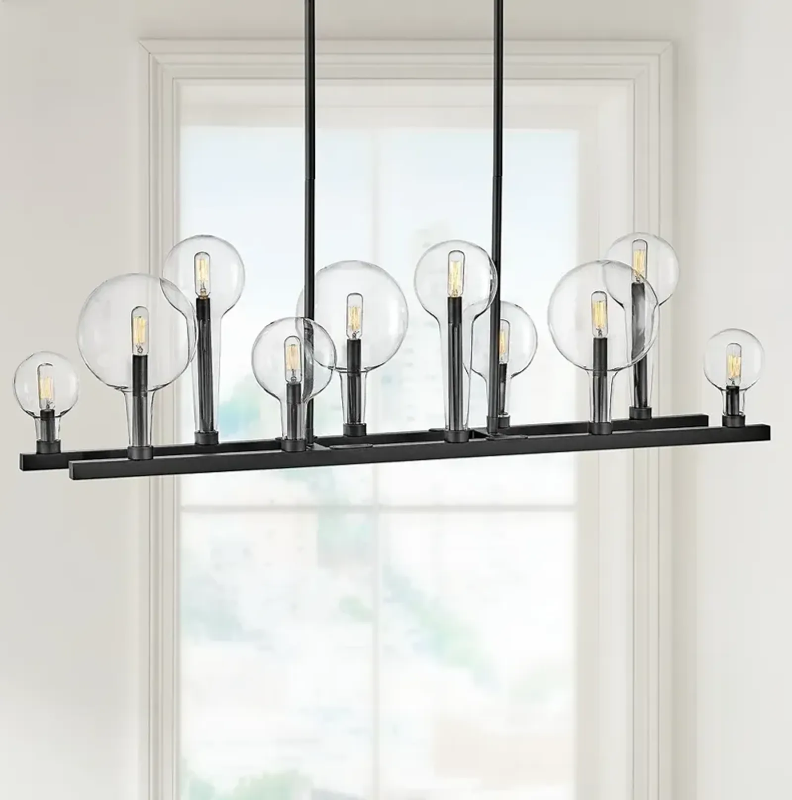 Hinkley Alchemy 48 1/4" Black 10-Light Modern Island Pendant Light