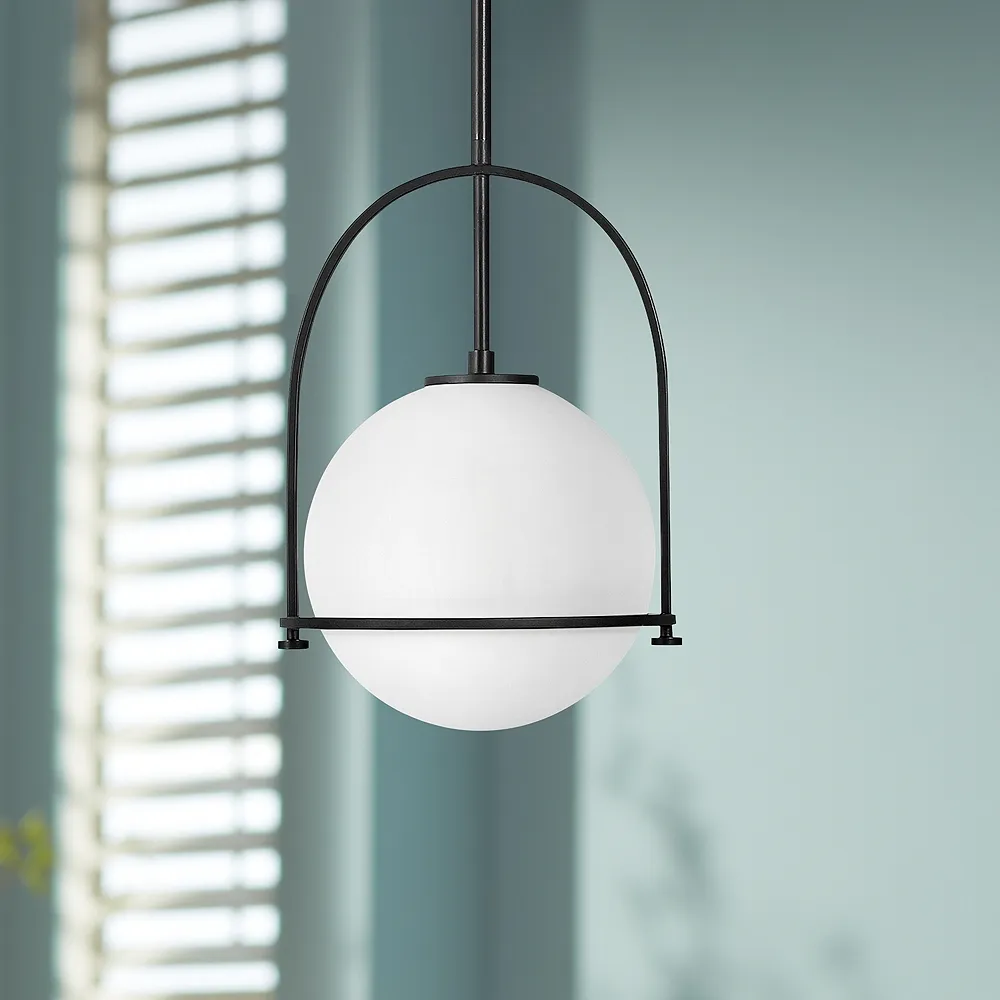 Hinkley Somerset 11 1/2" Wide Black Orb Globe Mini Pendant Light