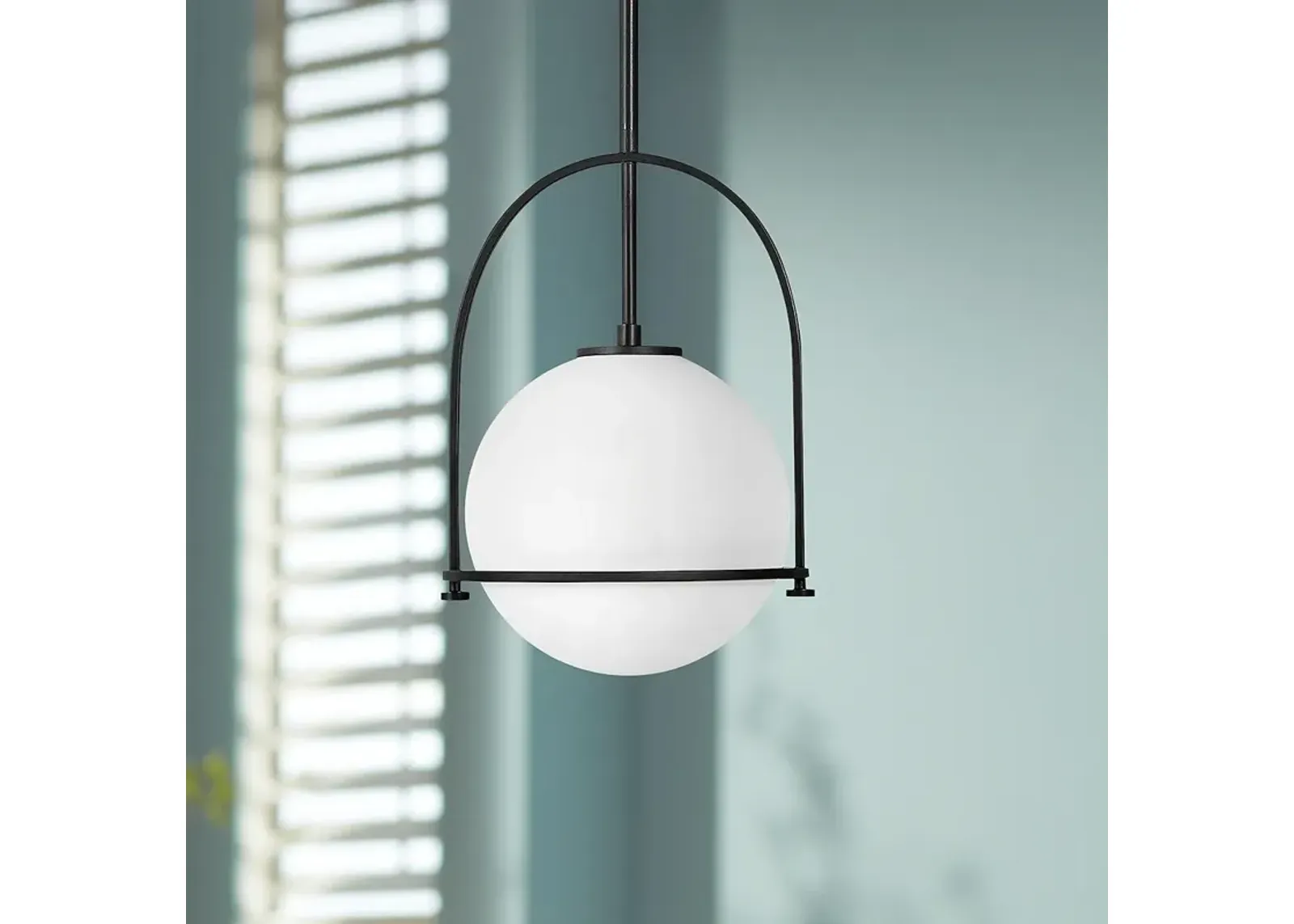 Hinkley Somerset 11 1/2" Wide Black Orb Globe Mini Pendant Light