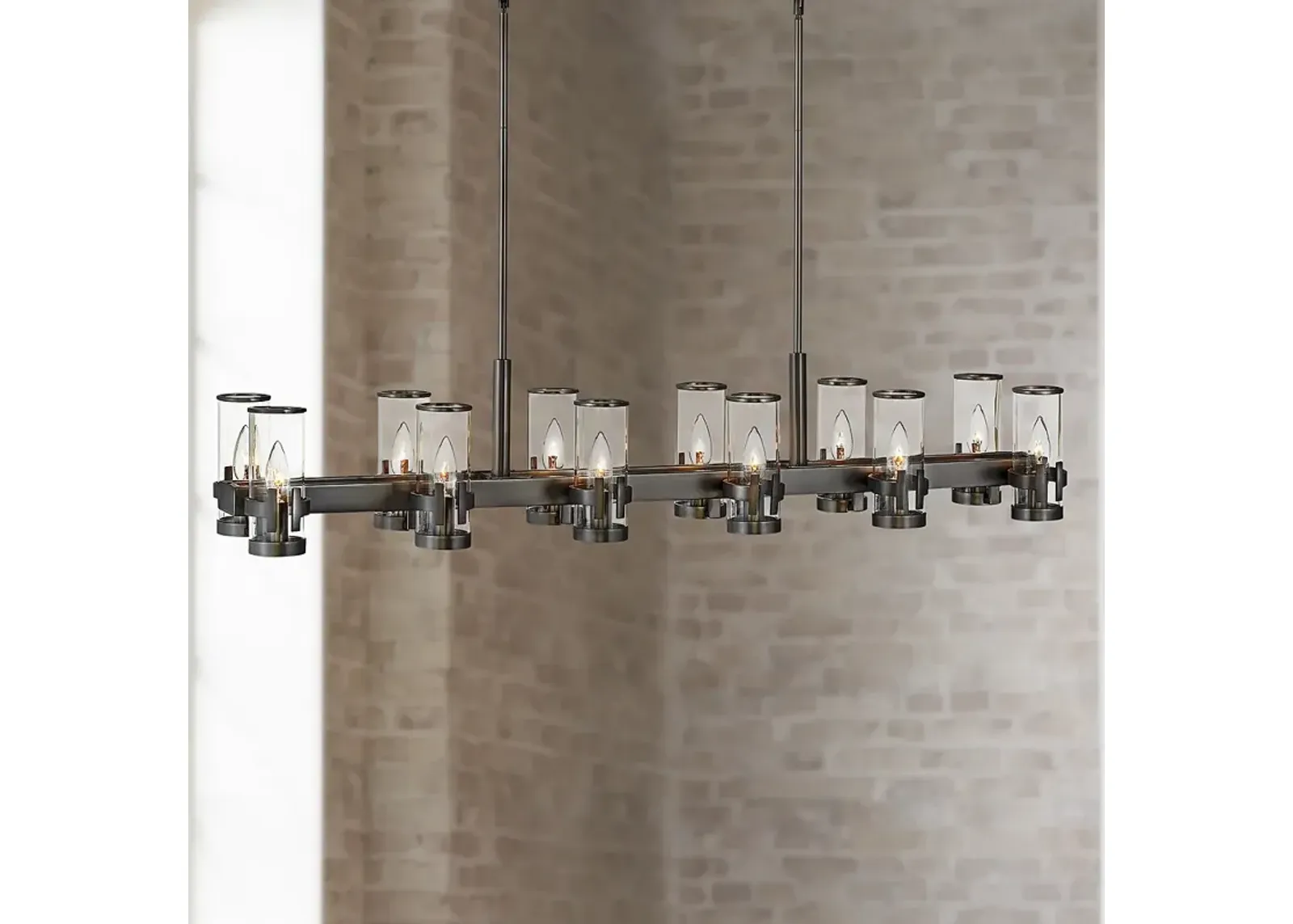 Hinkley Reeve 46" Wide Black Oxide 12-Light Island Chandelier