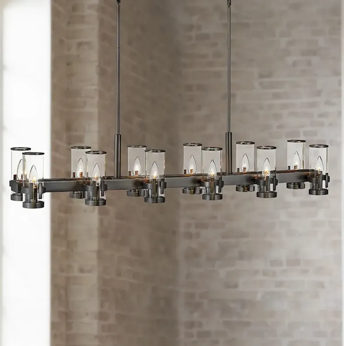 Hinkley Reeve 46" Wide Black Oxide 12-Light Island Chandelier