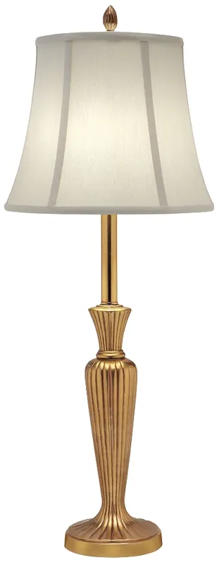 Stiffel Tannehill 31" High Umbered Brass Metal Buffet Table Lamp