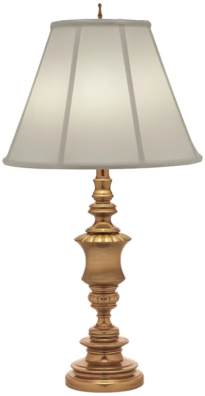 Stiffel Youngston Umbered Brass Metal Table Lamp
