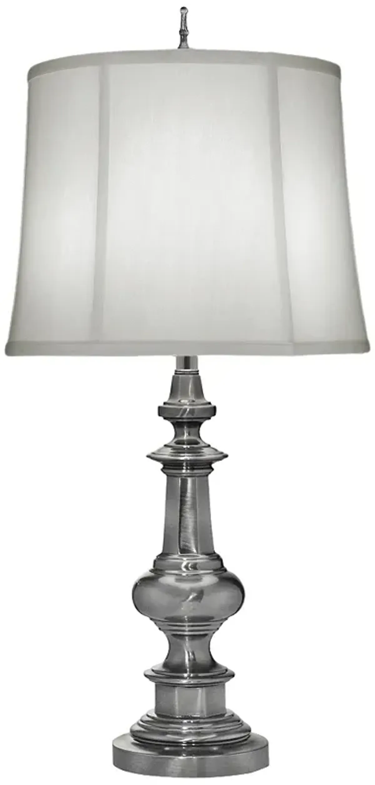 Stiffel Lorene 33" Traditional Antique Nickel Metal Table Lamp