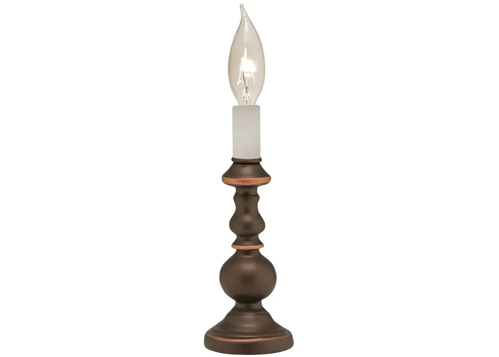 Stiffel Sara 7" High Oxidized Bronze Candle Accent Table Lamp