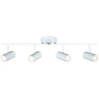 Pro Track Galena 4-Light White Adustable LED Track Fixture