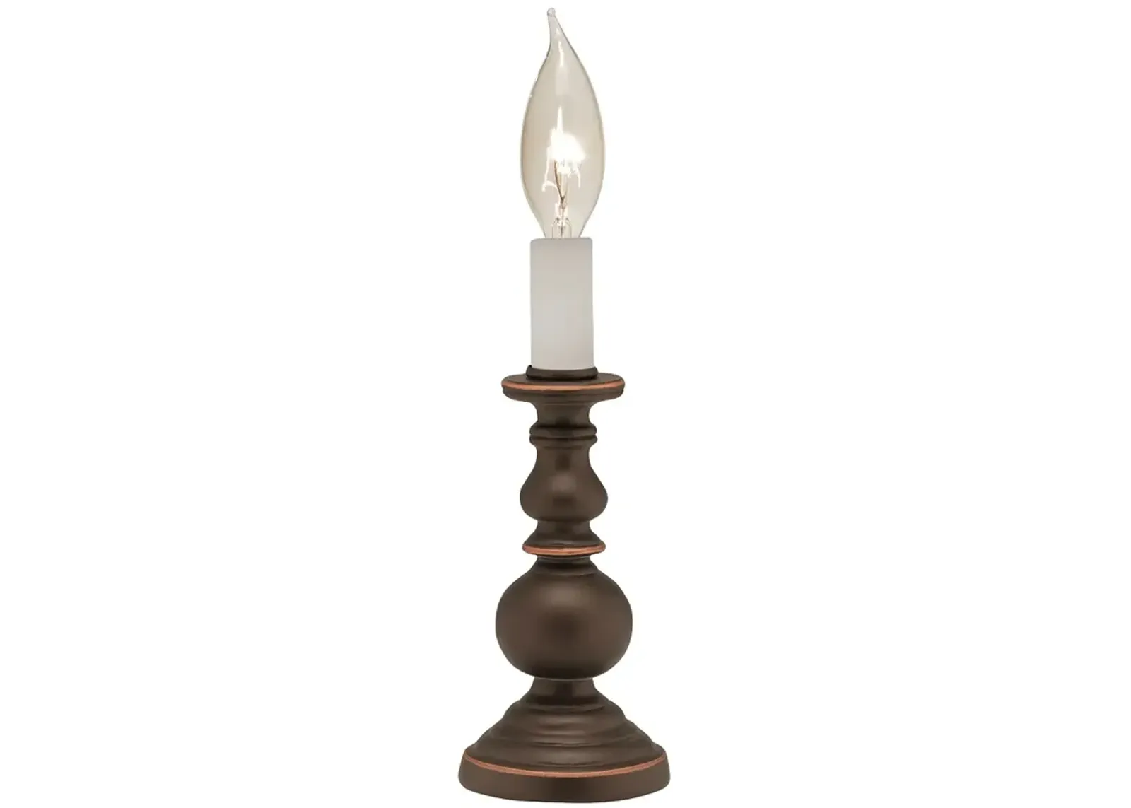 Stiffel Irene 7" High Oxidized Bronze Candle Accent Table Lamp