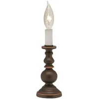 Stiffel Irene 7" High Oxidized Bronze Candle Accent Table Lamp