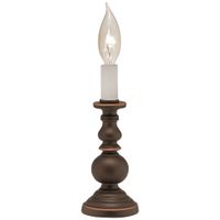 Stiffel Irene 7" High Oxidized Bronze Candle Accent Table Lamp