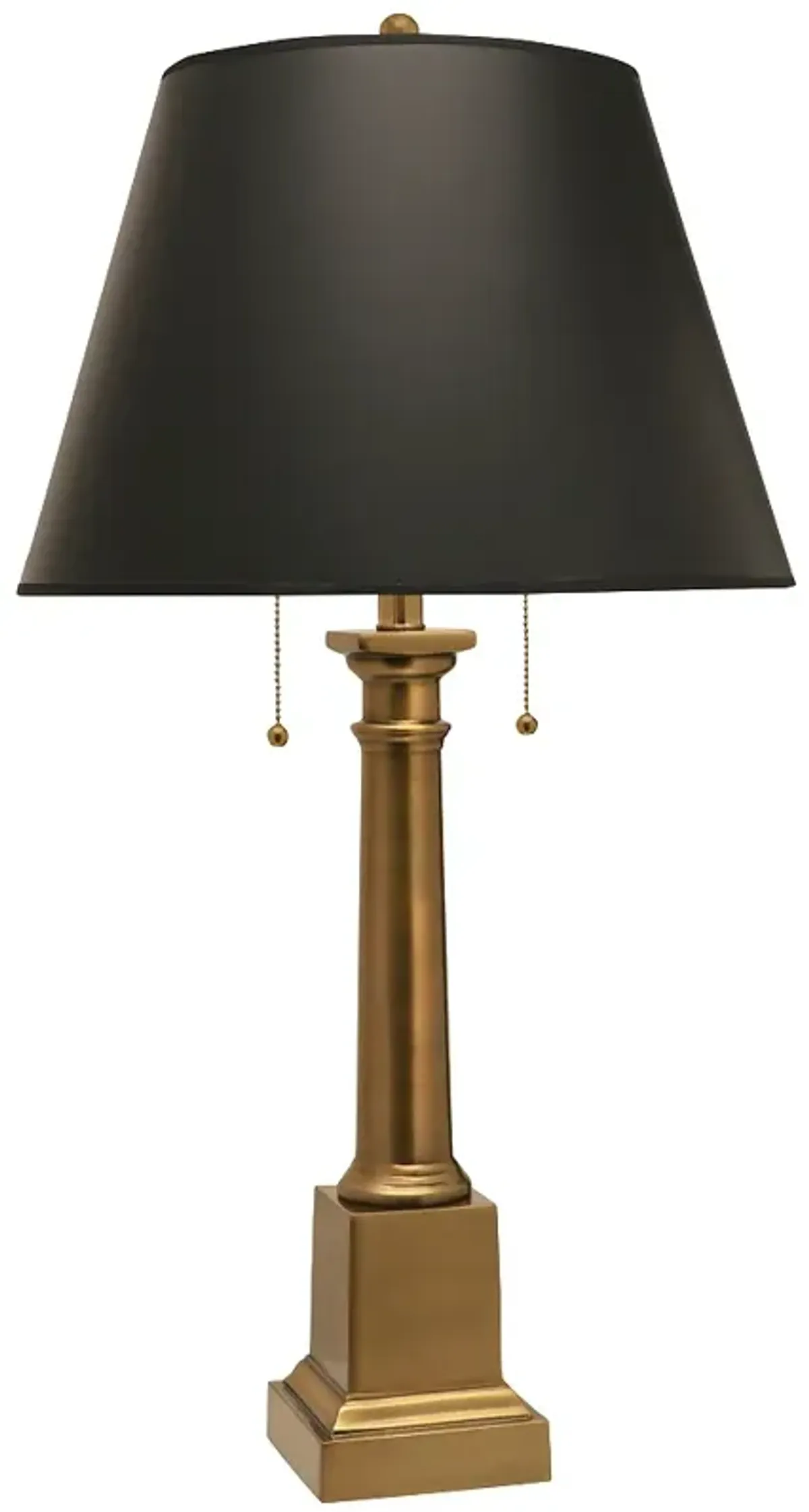 Stiffel Templeton 31" Traditional Black and Antique Brass Table Lamp