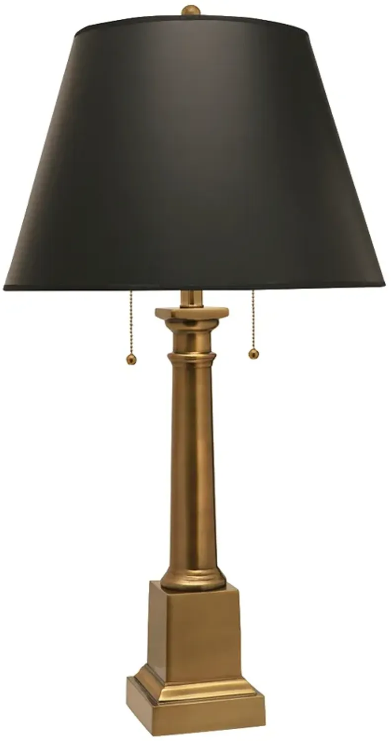 Stiffel Templeton 31" Traditional Black and Antique Brass Table Lamp