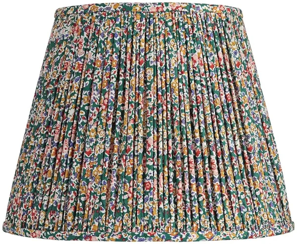 Springcrest Misha Green Floral Pleated Lamp Shade 9x14x11