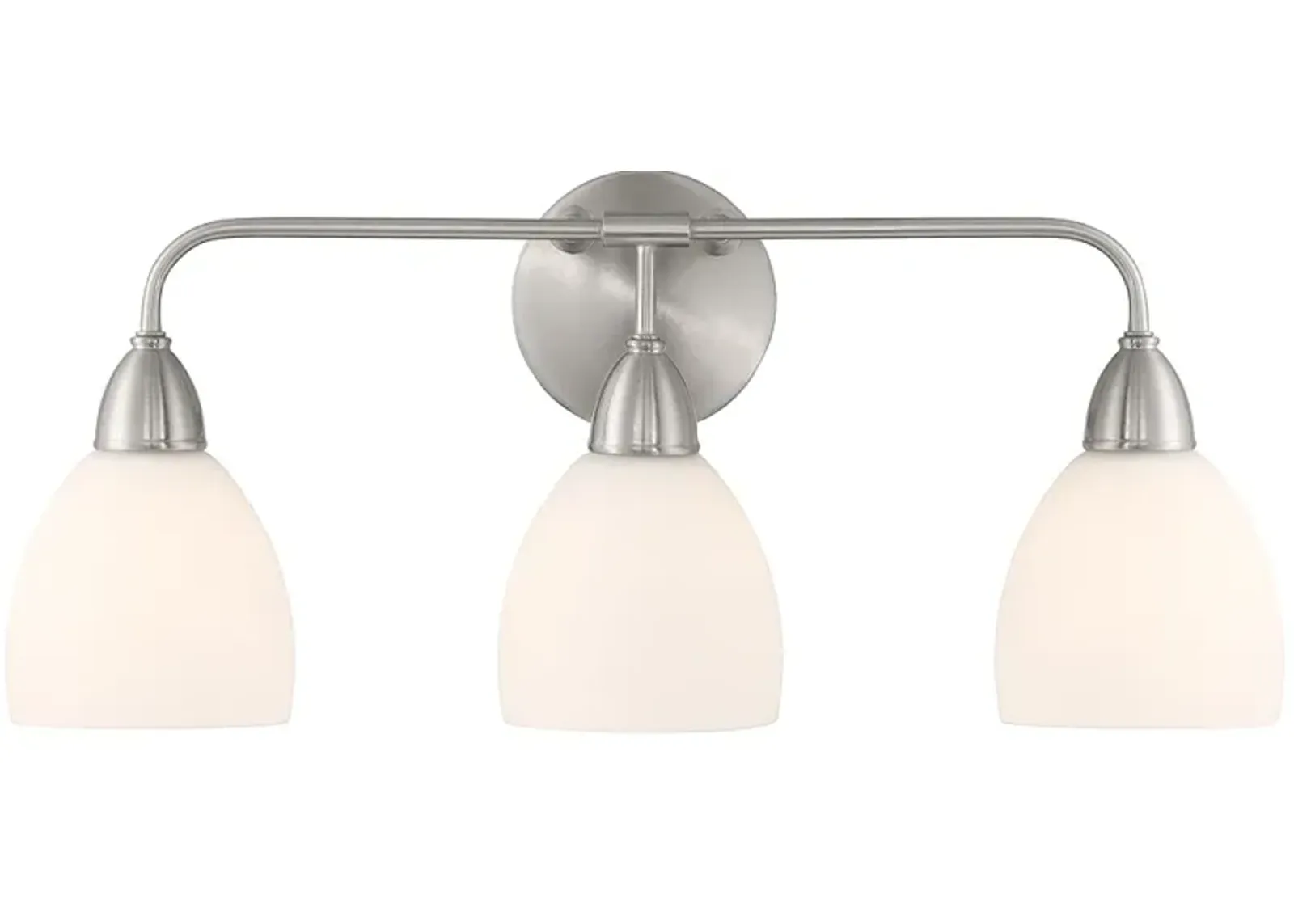 Possini Euro Powder 22" Wide Brushed Nickel 3-Light Bath Light