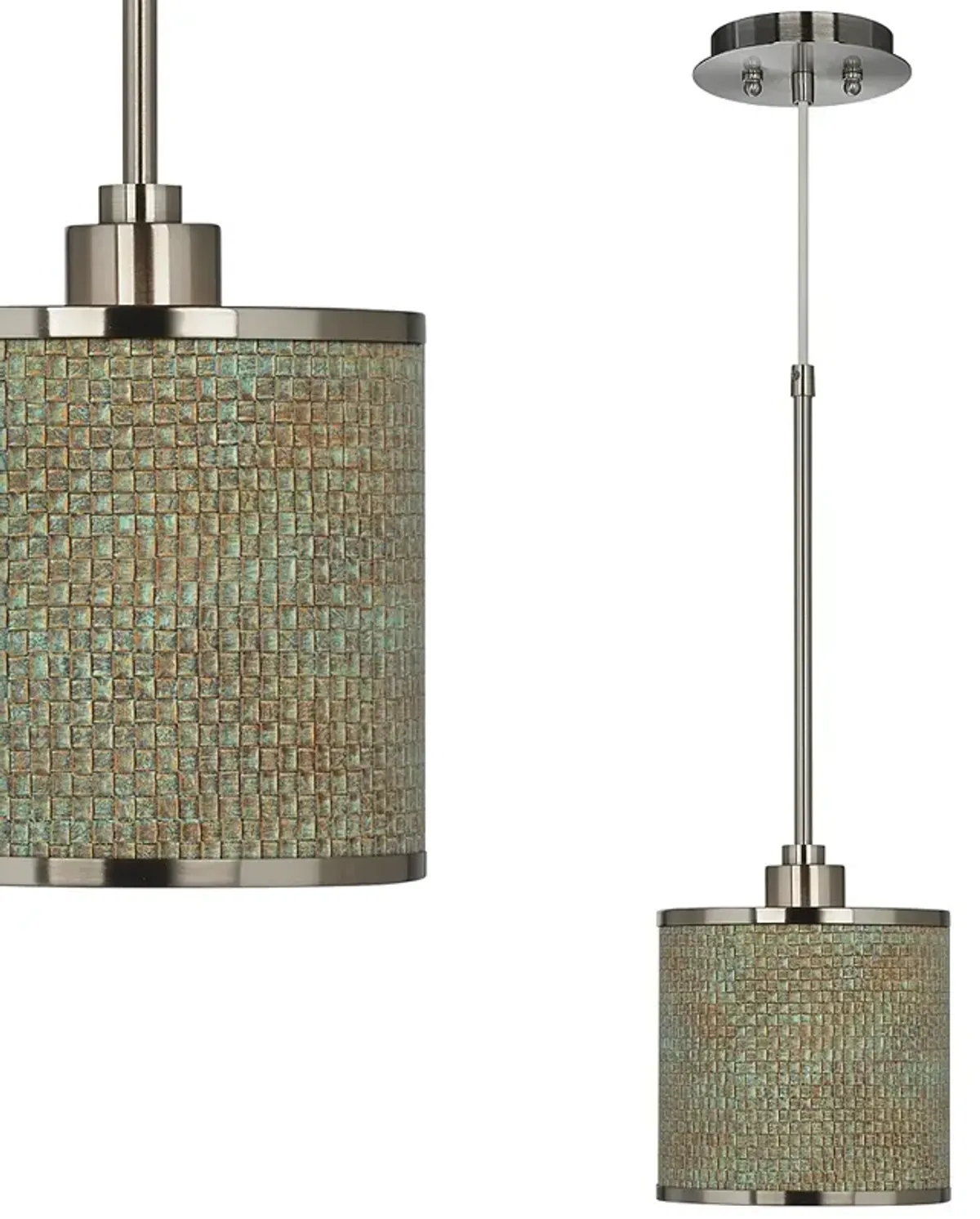 Interweave Patina Giclee Glow Mini Pendant Light