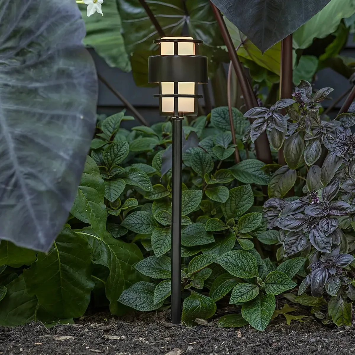 Hinkley Landscape Saturn LED Path Light 4.5" Satin Black