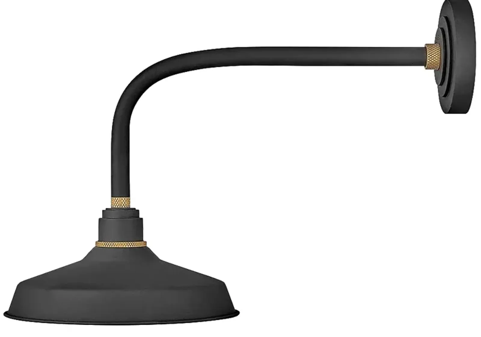 Foundry Classic 16"H Textured Black Outdoor Barn Wall Light