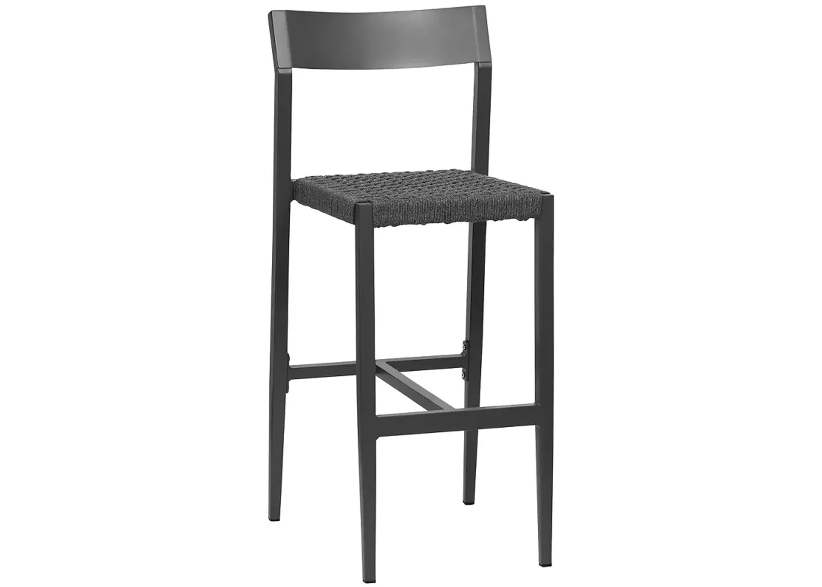 Ronan 29 1/4" Gray Metal Outdoor Bar Stool