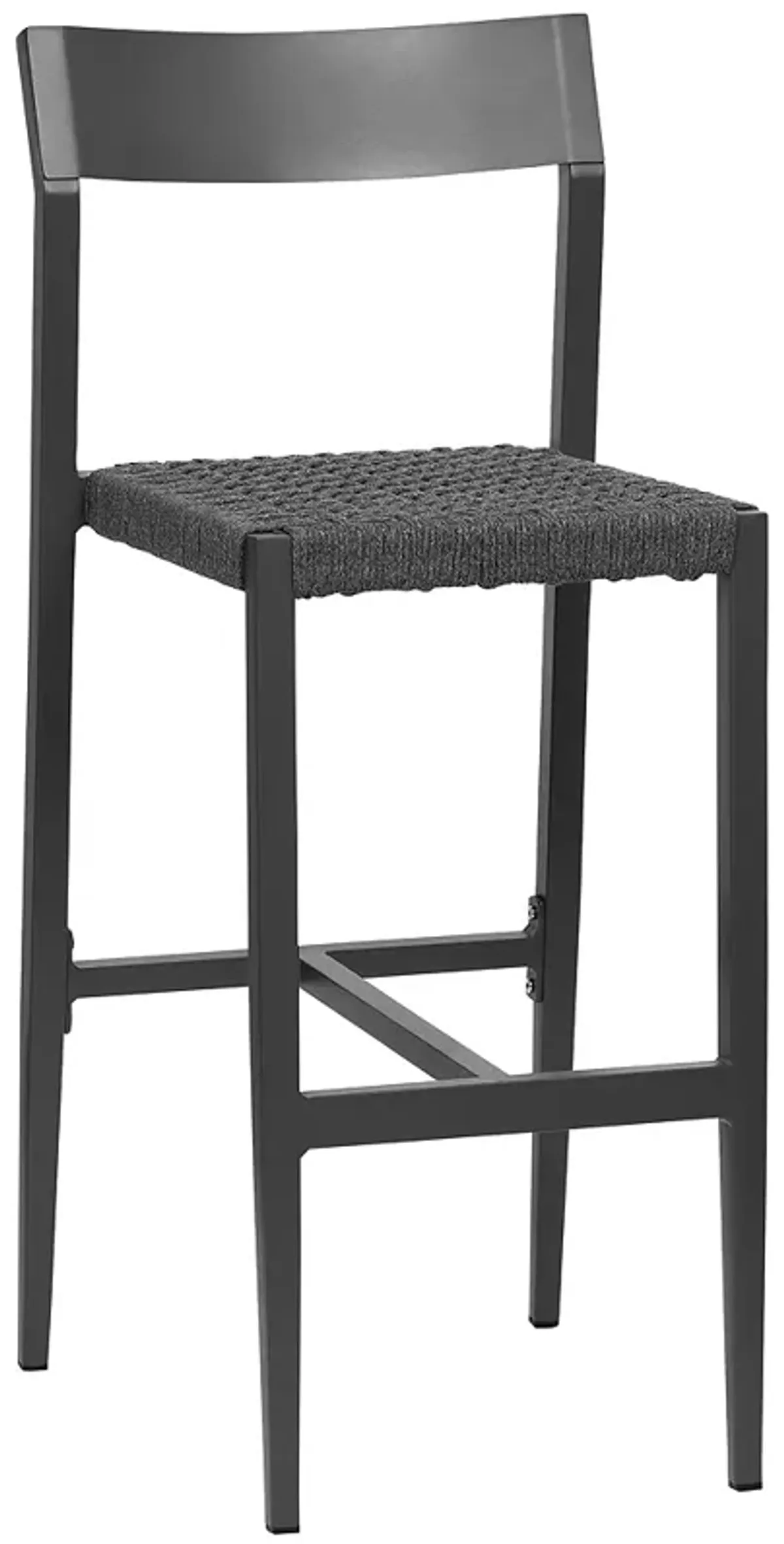 Ronan 29 1/4" Gray Metal Outdoor Bar Stool