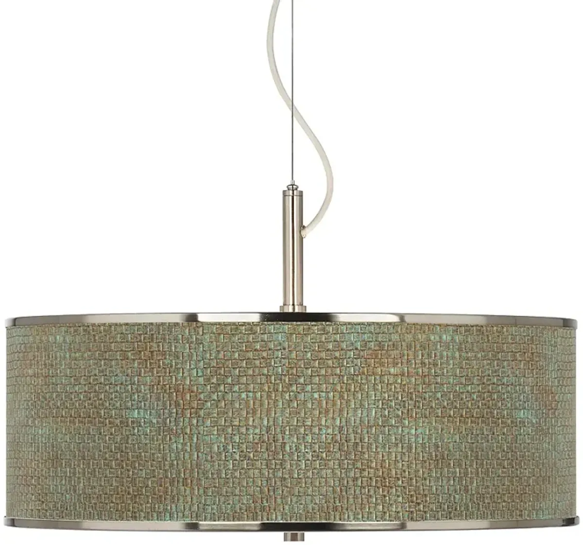 Interweave Patina Giclee Glow 20" Wide Pendant Light