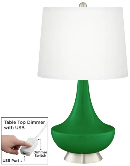 Envy Gillan Glass Table Lamp with Dimmer