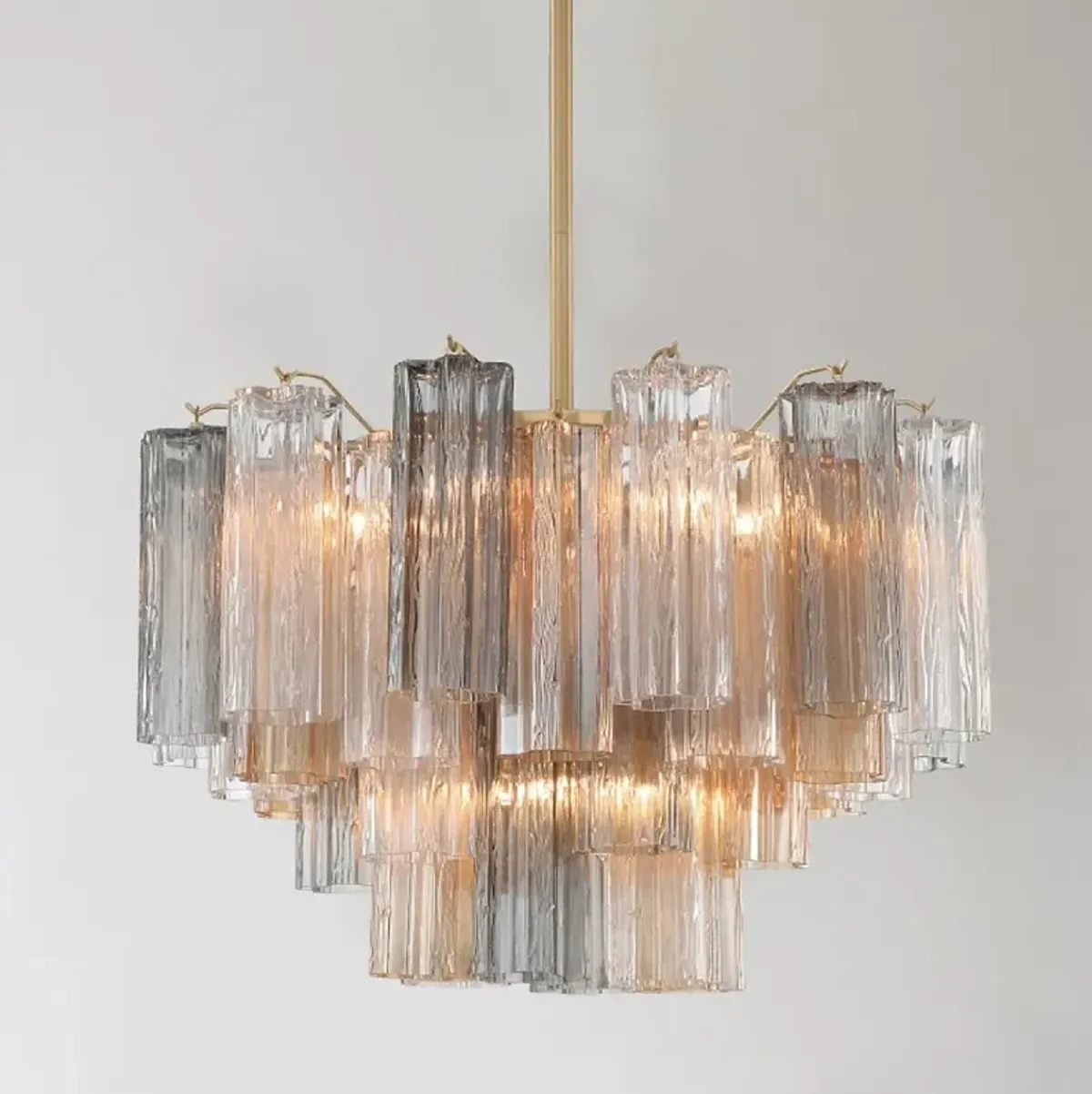 Addis 9 Light Aged Brass Chandelier