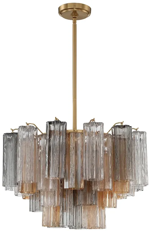 Addis 9 Light Aged Brass Chandelier