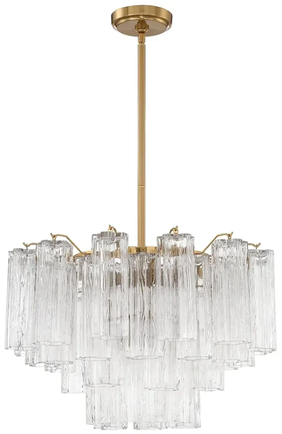 Crystorama Addis 22" Wide Aged Brass 9-Light Chandelier