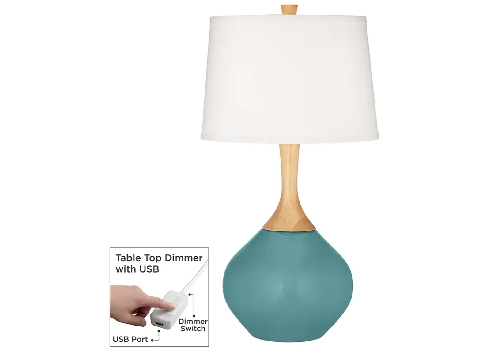 Reflecting Pool Wexler Table Lamp with Dimmer