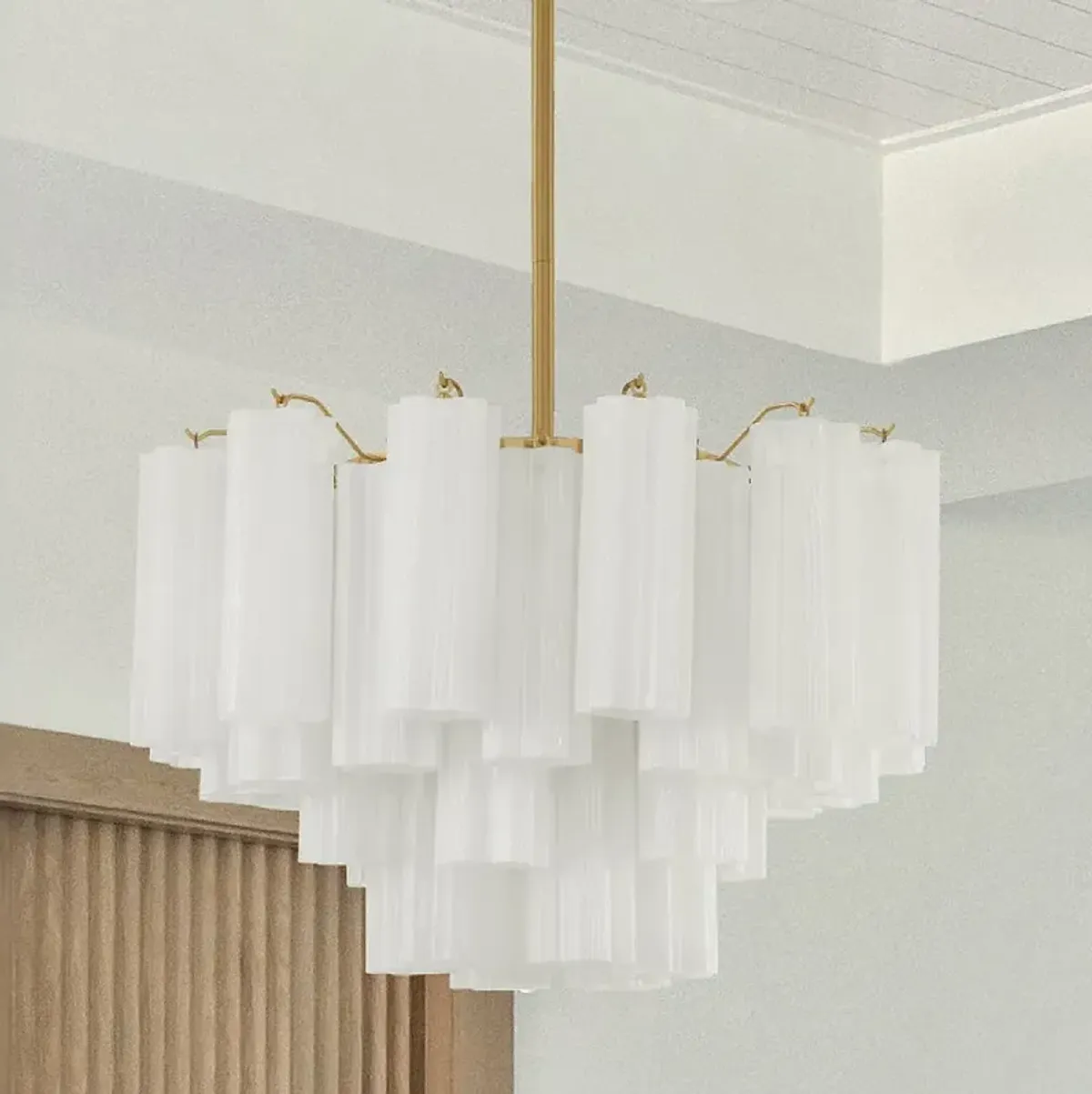 Addis 9 Light Aged Brass Chandelier