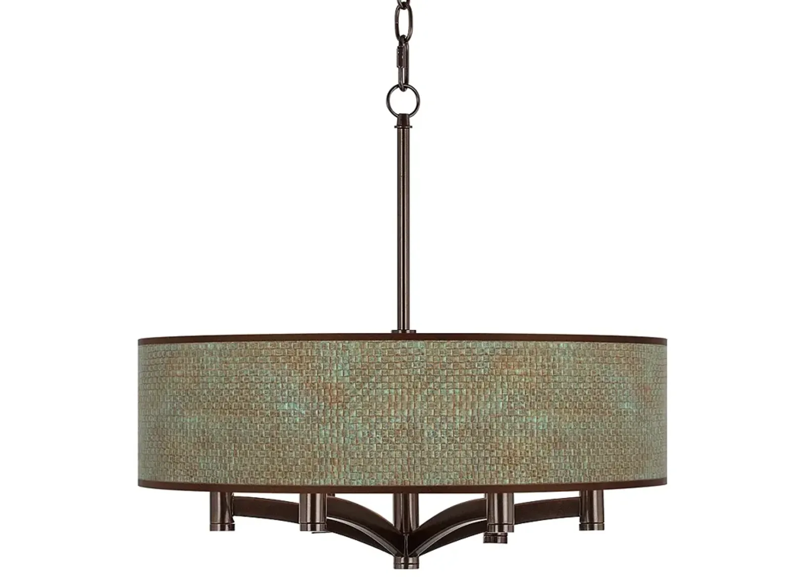 Interweave Patina Ava 6-Light Bronze Pendant Chandelier