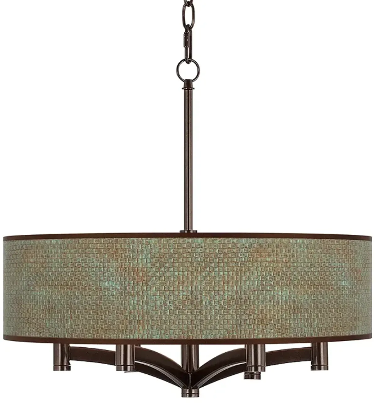 Interweave Patina Ava 6-Light Bronze Pendant Chandelier