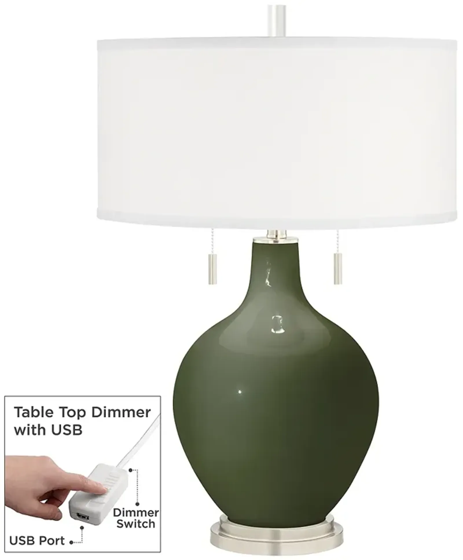 Secret Garden Toby Table Lamp with Dimmer