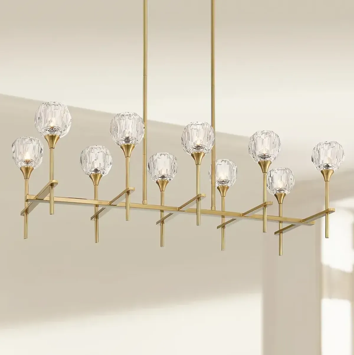 Possini Euro Francie 41 3/4" Gold 10-Light Modern Island Chandelier