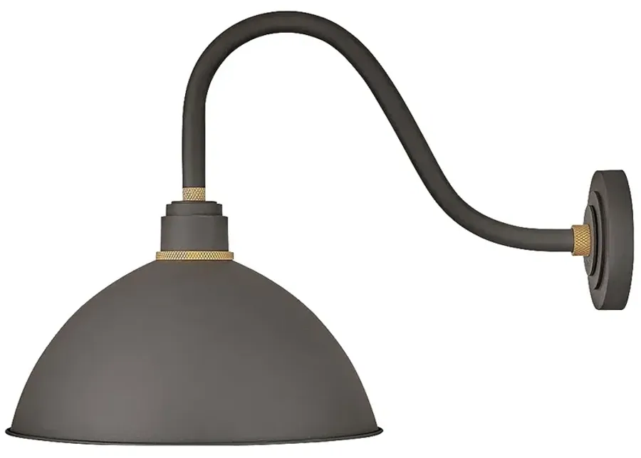 Foundry Dome 18" High Museum Bronze Outdoor Barn Wall Light