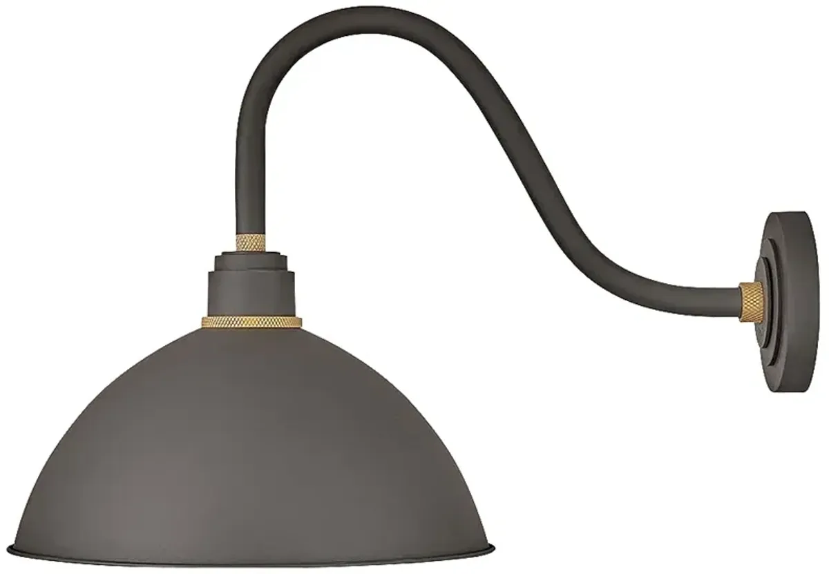 Foundry Dome 18" High Museum Bronze Outdoor Barn Wall Light