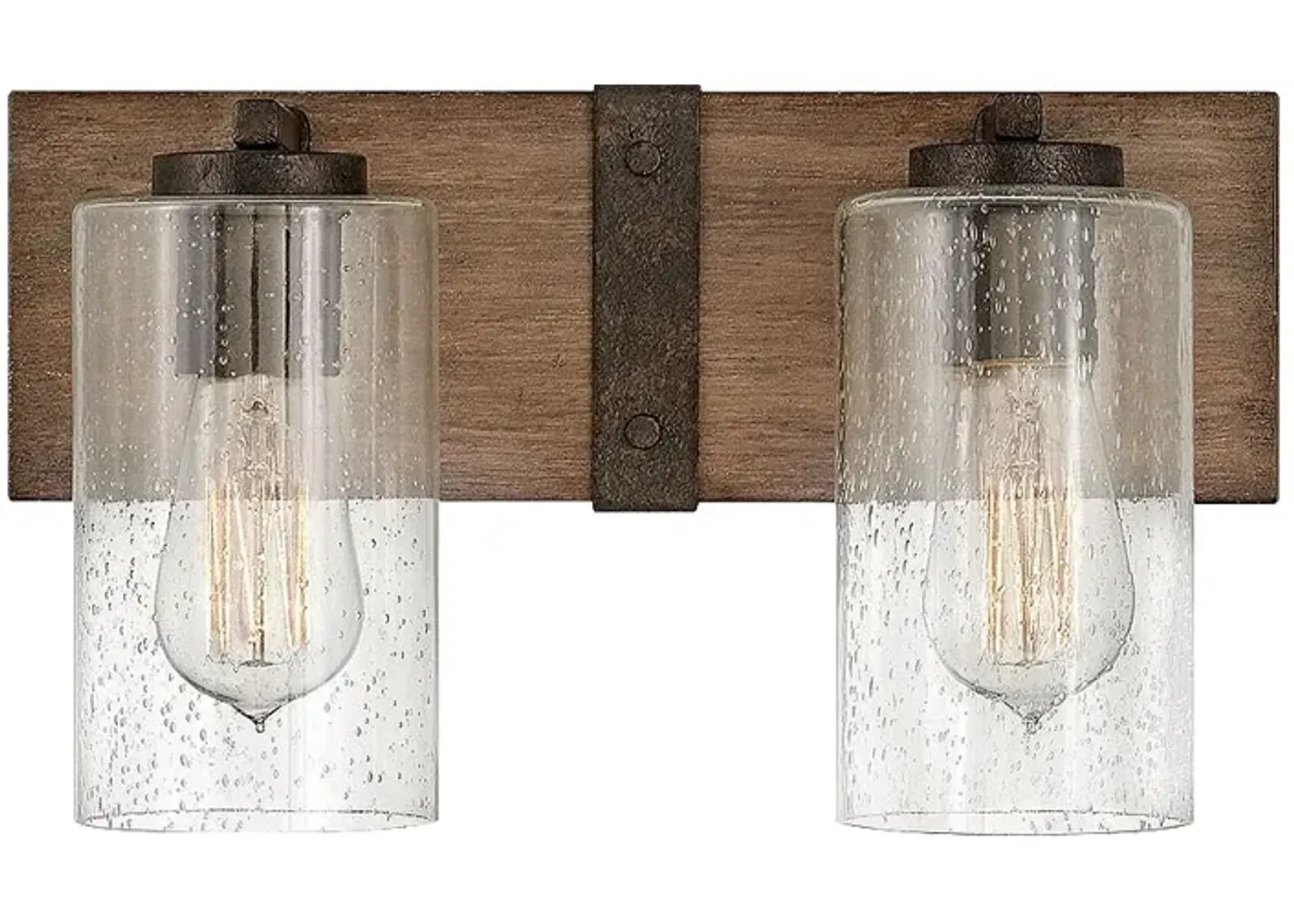 Hinkley Sawyer 14.25" Wide Sequoia Rustic Two Light Vanity Light