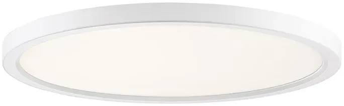 Outskirts White Lustre LED Flush Mount