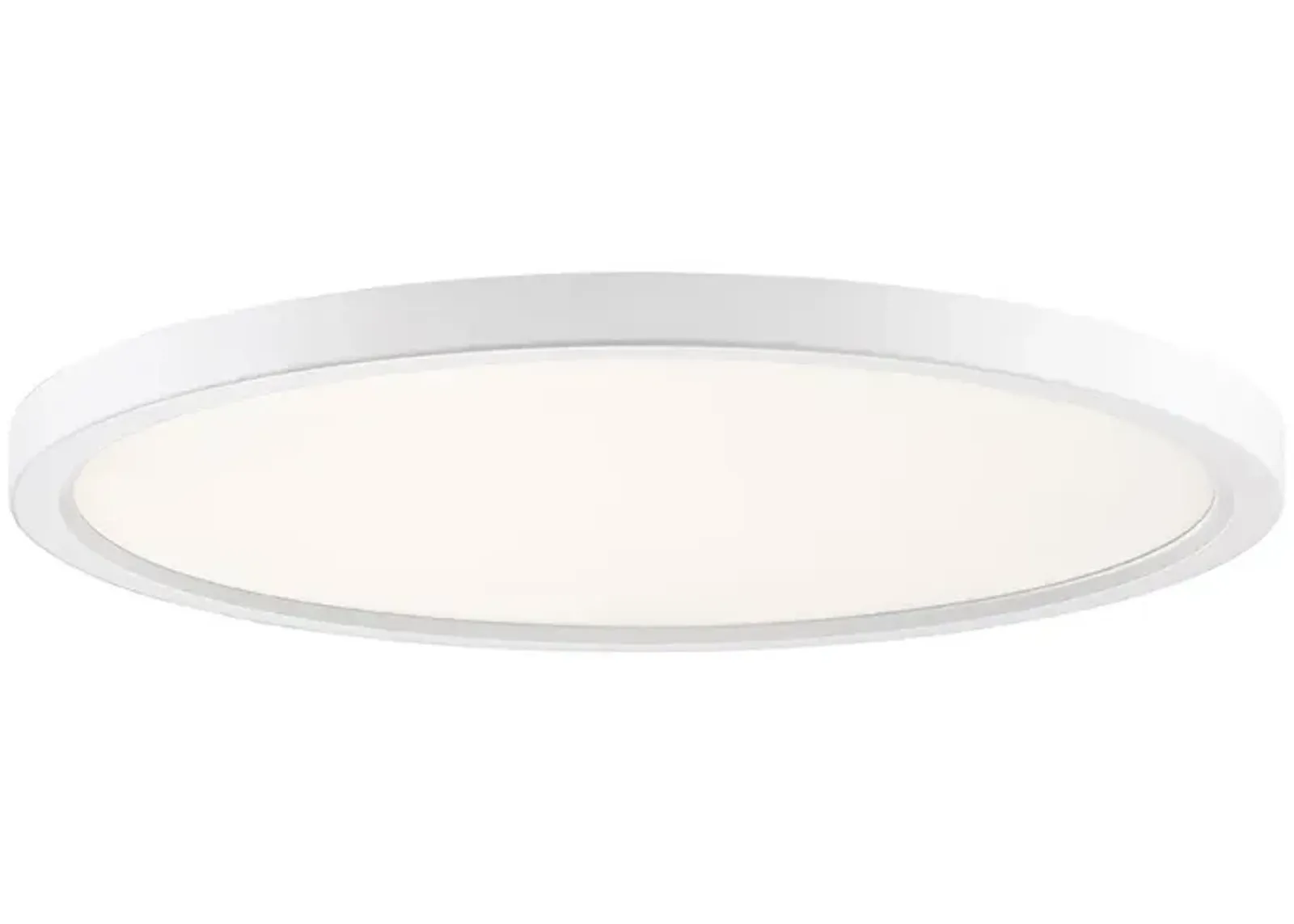 Outskirts White Lustre LED Flush Mount