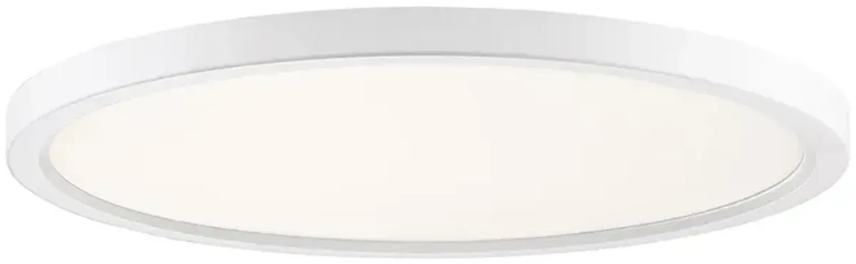 Outskirts White Lustre LED Flush Mount